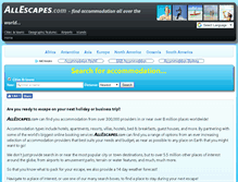 Tablet Screenshot of allescapes.com